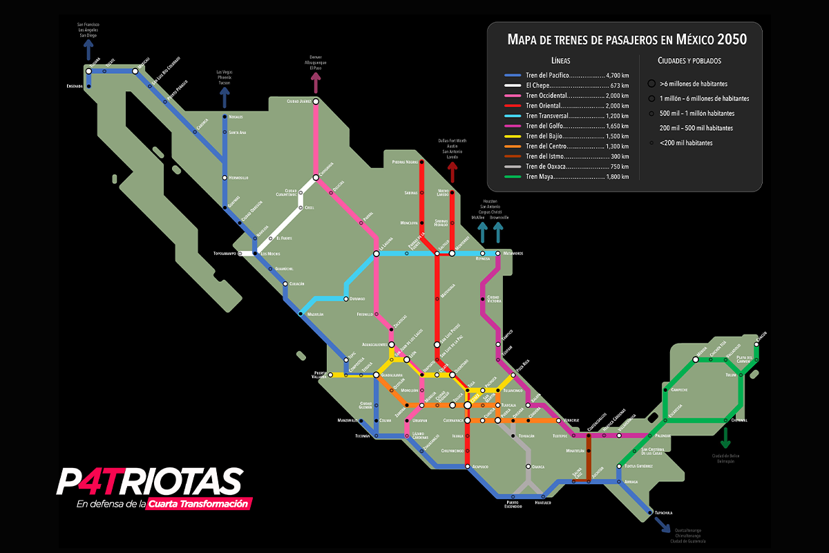 Los Trenes en México un proyecto hacia 2050