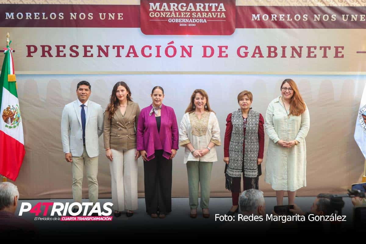 Margarita González Saravia presenta a los primeros integrantes de su gabinete en Morelos