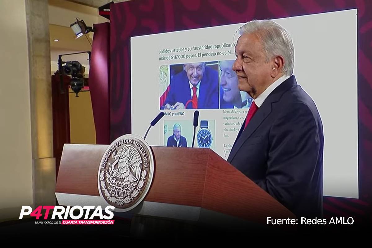 AMLO desmiente uso de reloj de lujo: "El mío cuesta 2 mil pesos"