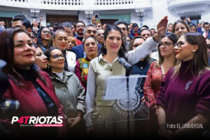 Claudia Sheinbaum celebra la elección de Bertha Alcalde como Fiscal de la CDMX