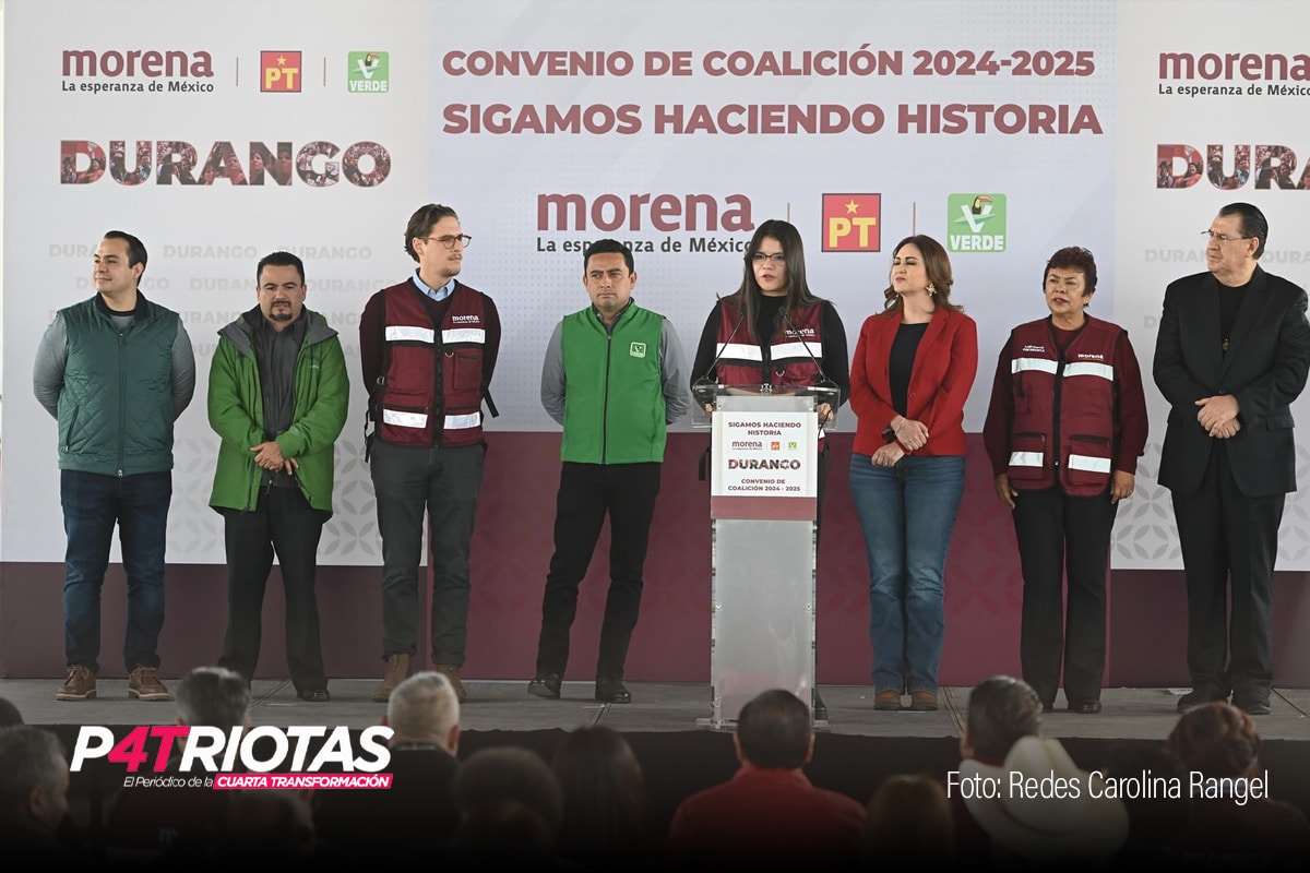 Formalizan coalición Morena, PT y PVEM en Durango