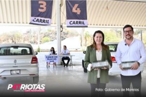 Comienza en Morelos la entrega de 48 mil placas vehiculares pendientes; buscan modernizar el transporte