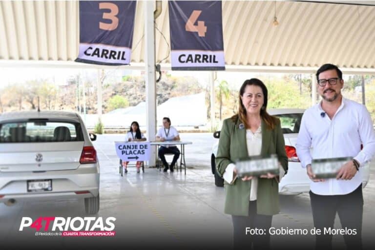 Comienza en Morelos la entrega de 48 mil placas vehiculares pendientes; buscan modernizar el transporte