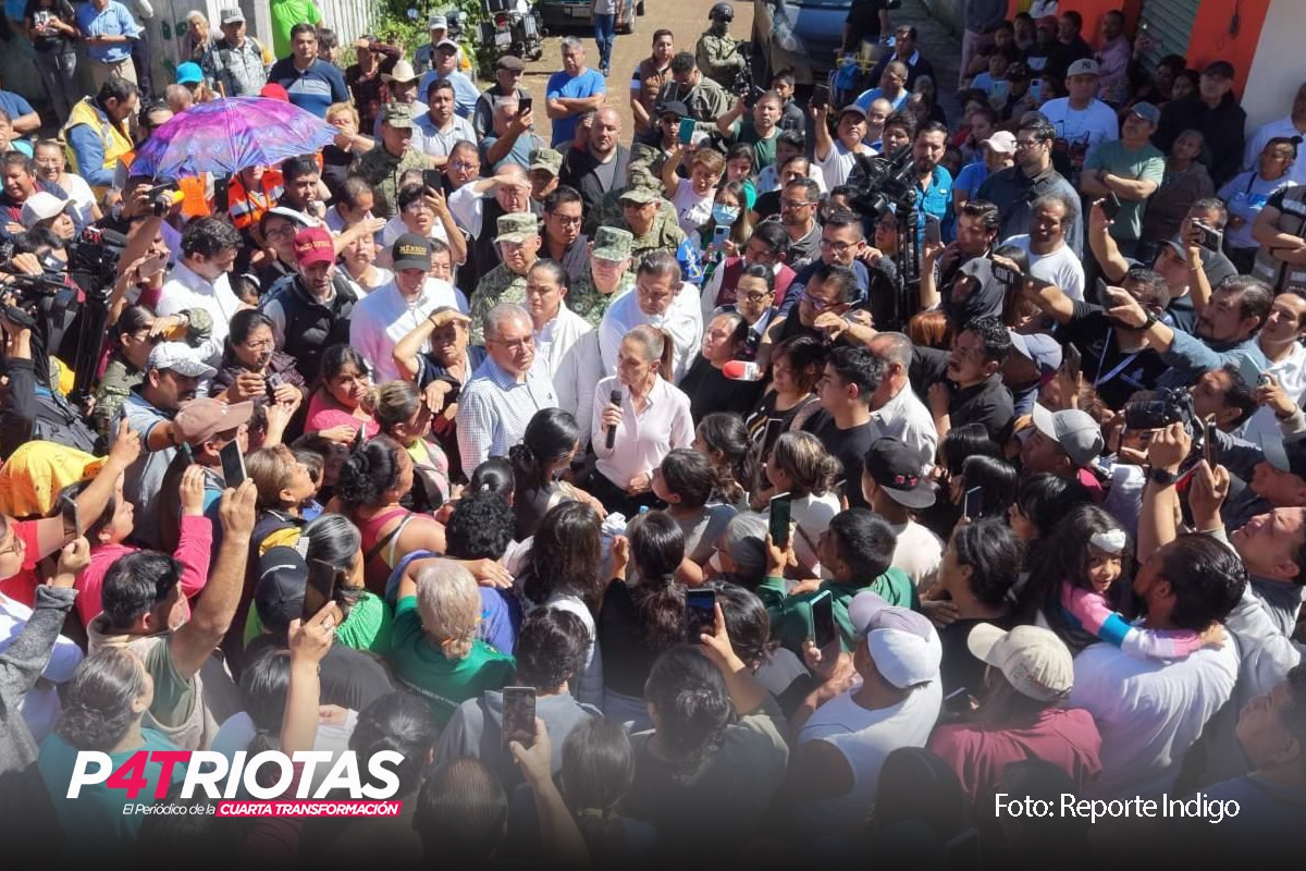 Claudia Sheinbaum y Rocío Nahle coordinan acciones de atención tras afectaciones por la depresión tropical 90E en Veracruz