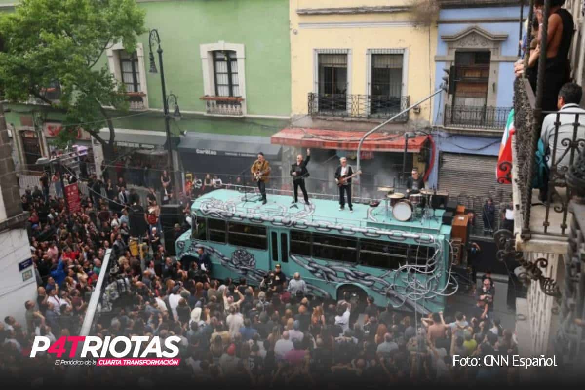 U2 sorprende en el Centro Histórico de CDMX con grabación de nuevo videoclip