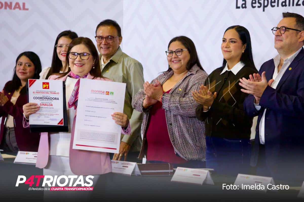 Imelda Castro Castro se registra como aspirante a la Coordinación Estatal de la Defensa de la Transformación y la Soberanía Nacional en Sinaloa