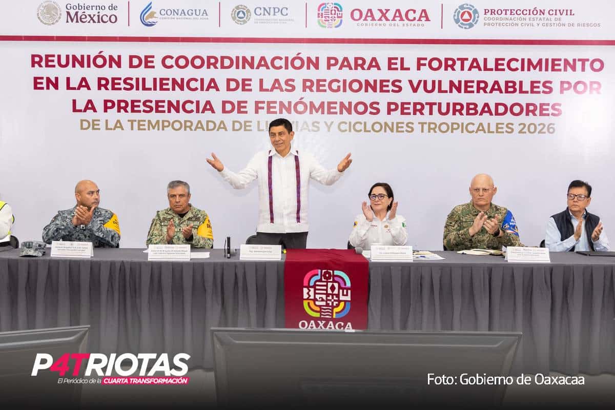 Oaxaca primer estado del país en instalar Puesto de Mando Unificado para atender lluvias