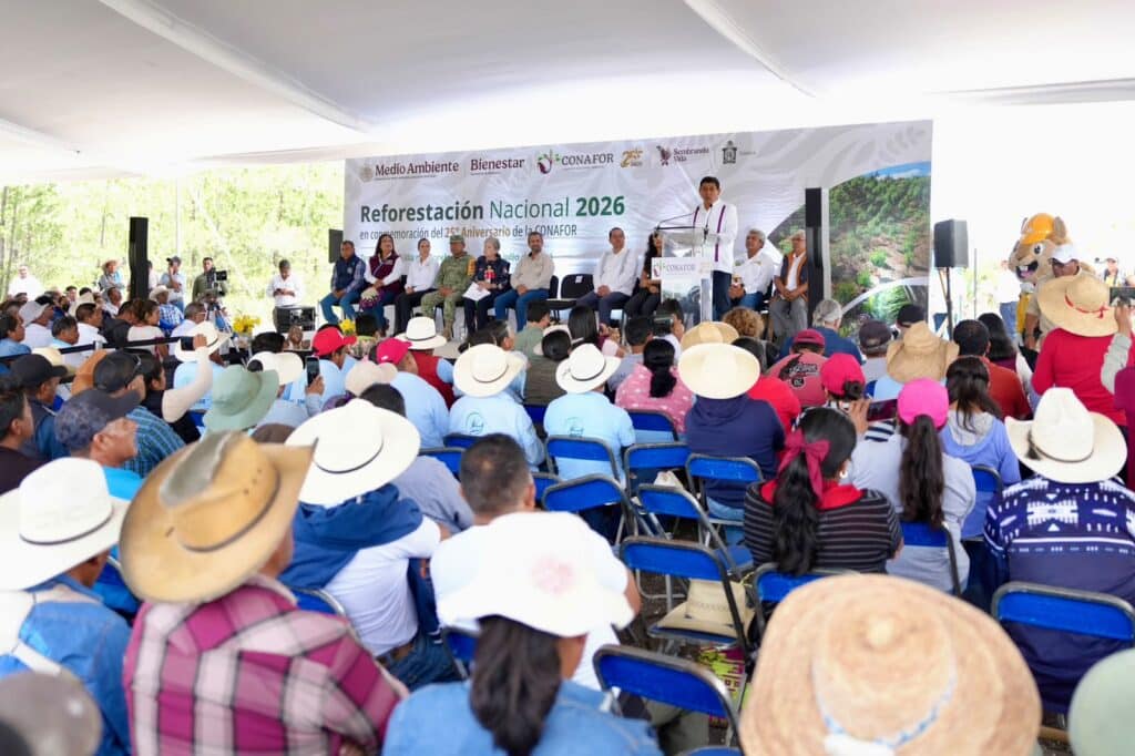 Reiteran Gobiernos de Oaxaca y México compromiso para fortalecer acciones de reforestación en Oaxaca