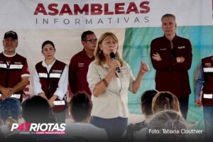 Defiende Tatiana Clouthier la soberanía de México acompañada por Waldo y Deyanira
