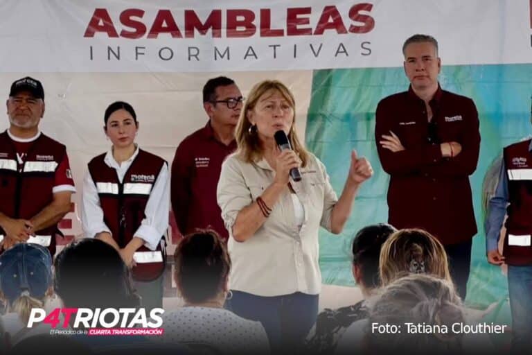 Defiende Tatiana Clouthier la soberanía de México acompañada por Waldo y Deyanira