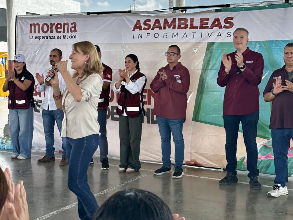 Defiende Tatiana Clouthier la soberanía de México acompañada por Waldo y Deyanira
