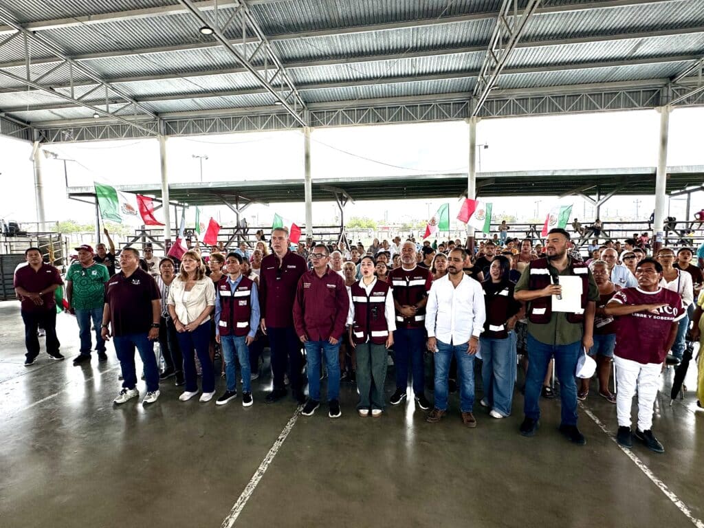 Defiende Tatiana Clouthier la soberanía de México acompañada por Waldo y Deyanira