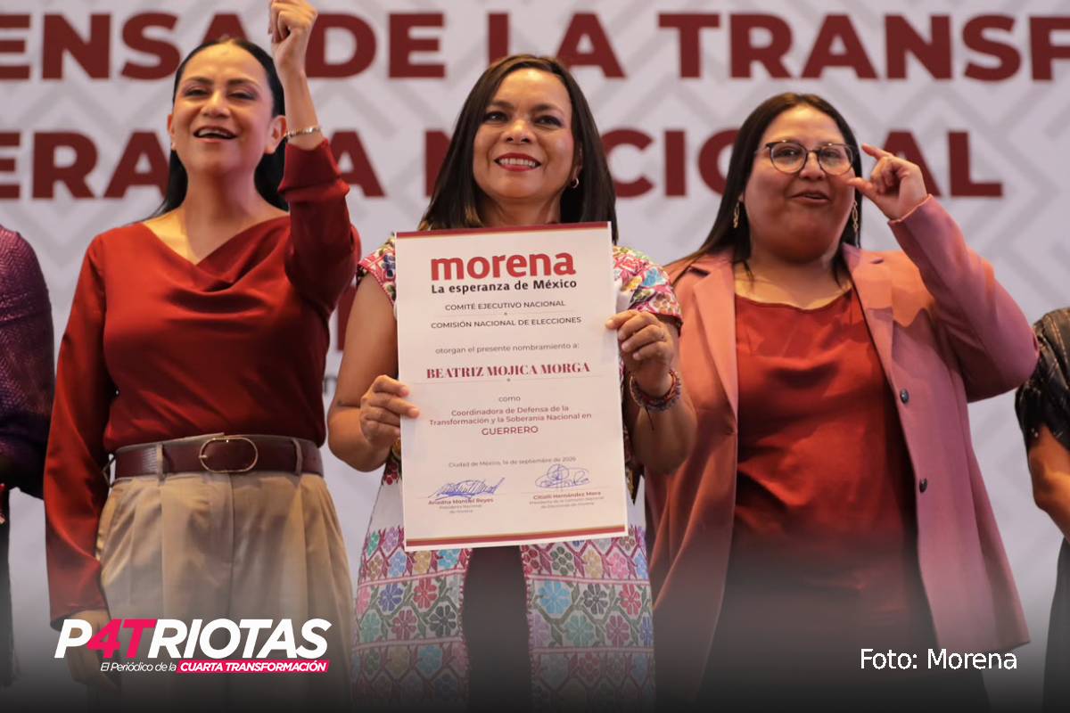 Beatriz Mojica será la Coordinadora Estatal de la Defensa de la Transformación y la Soberanía Nacional en Guerrero