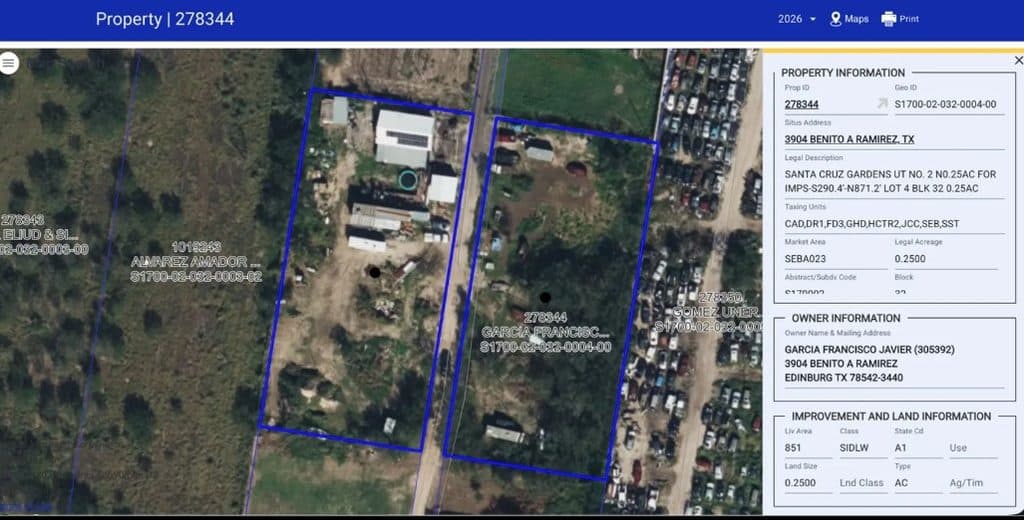 El patrimonio texano de los García Cabeza de Vaca: 28 propiedades y casi 3.8 millones de dólares en bienes